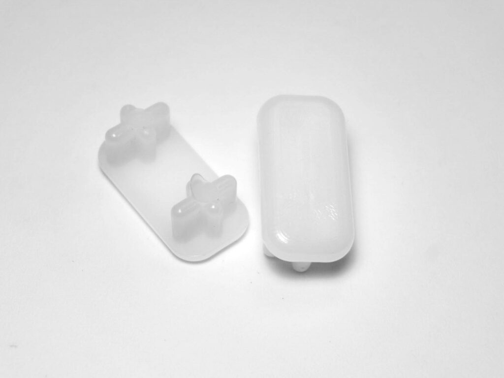 8 Rectangular Chair Leg Insert Glides 11/2'' x 3/4'' For Patio Tubes