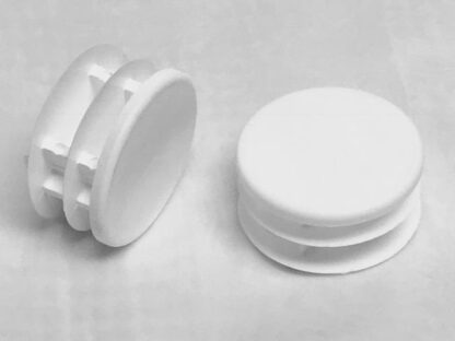 8 Round 1-1/2'' Multi-Gauge Flat Insert Glides for Patio Furniture Legs