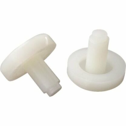 12 Nylon Flat Stem 3/4'' Bumper Glides for Tubular Chair Bases