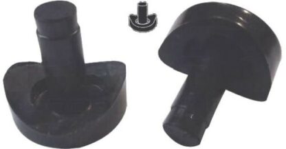 48 Coved Nylon Stem 3/4'' Bumper Glides for Tubular Chair Bases