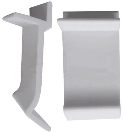 10 Table Rim Clips 3/4'' x 1-9/16'' - Helps Support Glass Tabletops